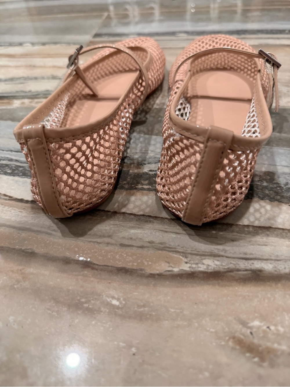 Breathable Mika Mary Jane Flat in Nude - Picture 4 of 6